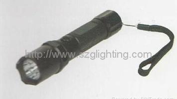 Quality GS-102 3W high power light torch with rechargeable battery /flashlight for sale