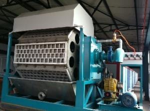 Carton Press Egg Plate Making Machine 10 Cells Recyclable Large Output