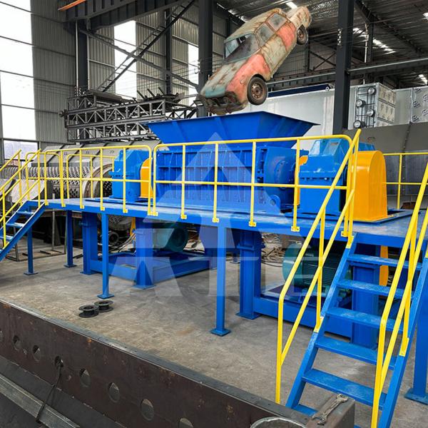 Quality Scrap Car Shell Shredder Bicycle Twin Shaft Shredder Machine for sale