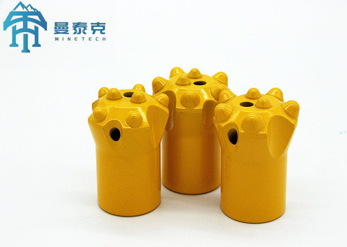 Rock Drilling And Blasting Tool Tapered Button Bit 38mm 11 Degree