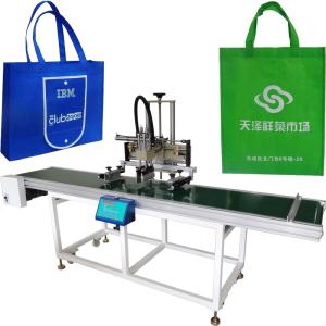 Buy cheap Semiautomatic Non Woven Bag Screen Printing Machine Singel Color With Conveyor product