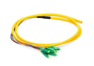 China LC APC Patch Cord 12 Fibers Pigtail Simplex For Optical Fiber Test Equipment on sale