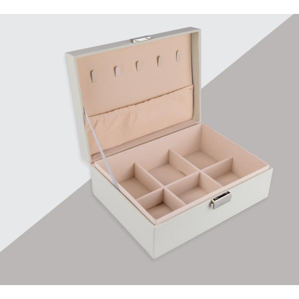 PU Leather Jewelry Storage Case Jewellery Travel Organiser Packaging For Earrings Necklace Rings Storage