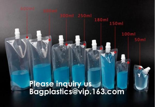 Reusable kit Plastic Liquor Pouches flask, drinking flask water bottle kit