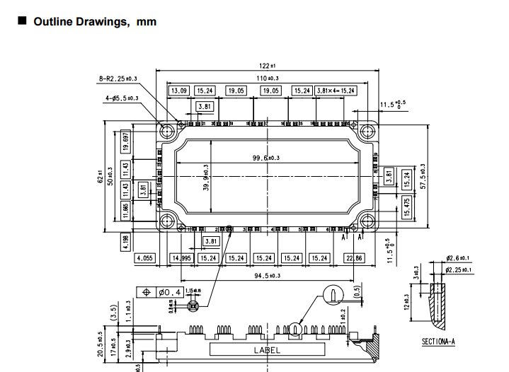7MBR75UB120-50 IGBT MODULE (U series) 1200V / 75A / PIM Low VCE(sat) Compact Package