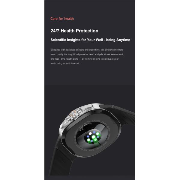 Classic Smart Watch 8 46mm 1.43inch AMOLED Screen Wireless Charging Sports Smartwatch For Men Women IP68 Waterproof