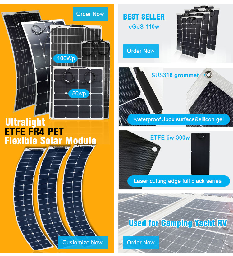 160w Solar Flexible Panels