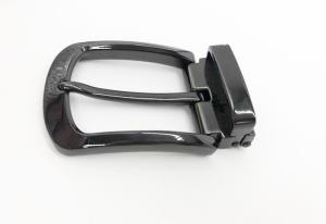 3.5cm Width Shiny Replacement Belt Buckle Lightweight Black Color Simple Design
