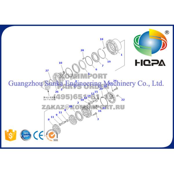 PC100-5 PC100-5C Final Drive Seal Kit Ozone Resistance With Standard Size