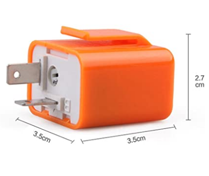 ABS Cover 2 Pin Speed Adjustable Motorcycle Led Flasher Relay