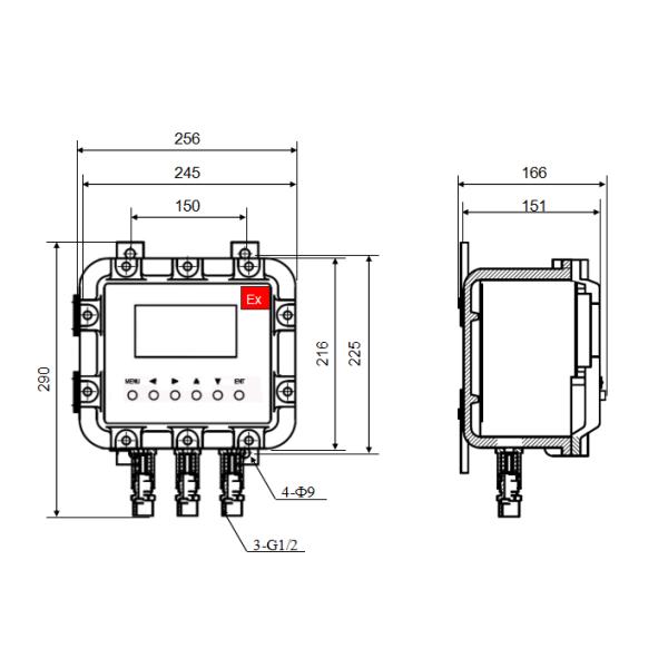 Explosion Resistance Bagging Controller , Weight Indicator Load Cell Controller