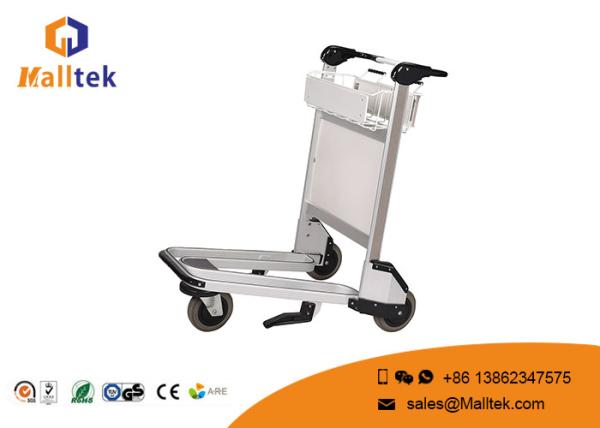Quality Three Wheels Portable Luggage Trolley Aluminum Alloy Safety Operation for sale