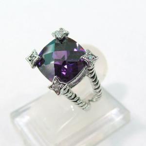 Buy cheap (R-01)  Wholesale Fashion Jewelry Dy Classic Amethyst Point Ring product