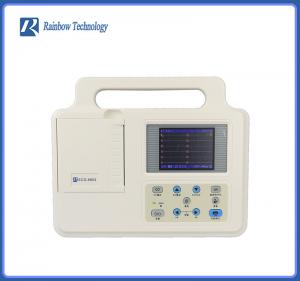 China 12 Channel ECG Waveforms Portable Medical ECG Machine 3.5 Inch ECG Machine With Leads on sale