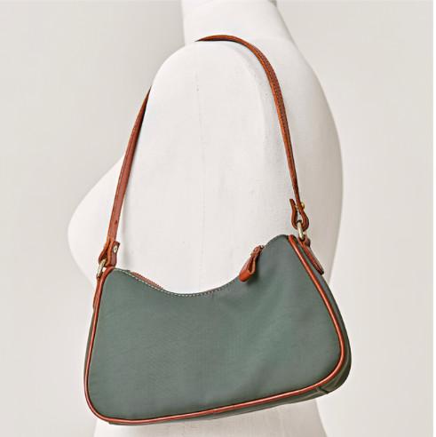 Quality Zipper Closure Small Underarm Bag PU One Strap Leather Bag for sale