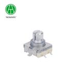 Contact Readout Short Handle 11cm Short Shaft Metal Encoder With Push Switch