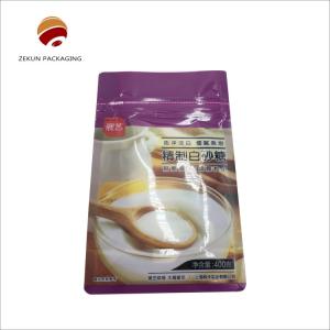 Zipper/Slider/Vent Flat Bottom Bag 10 Colors  Scratching Resistance