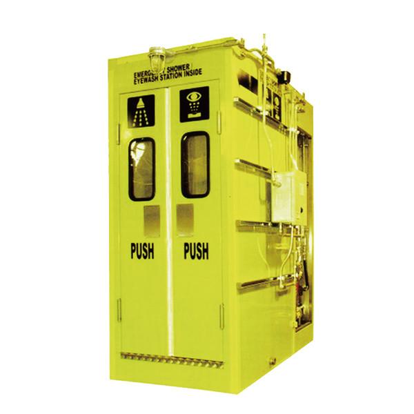 Quality Enclosed Emergency Shower And Eye Wash Station With Heating And Cooling System for sale