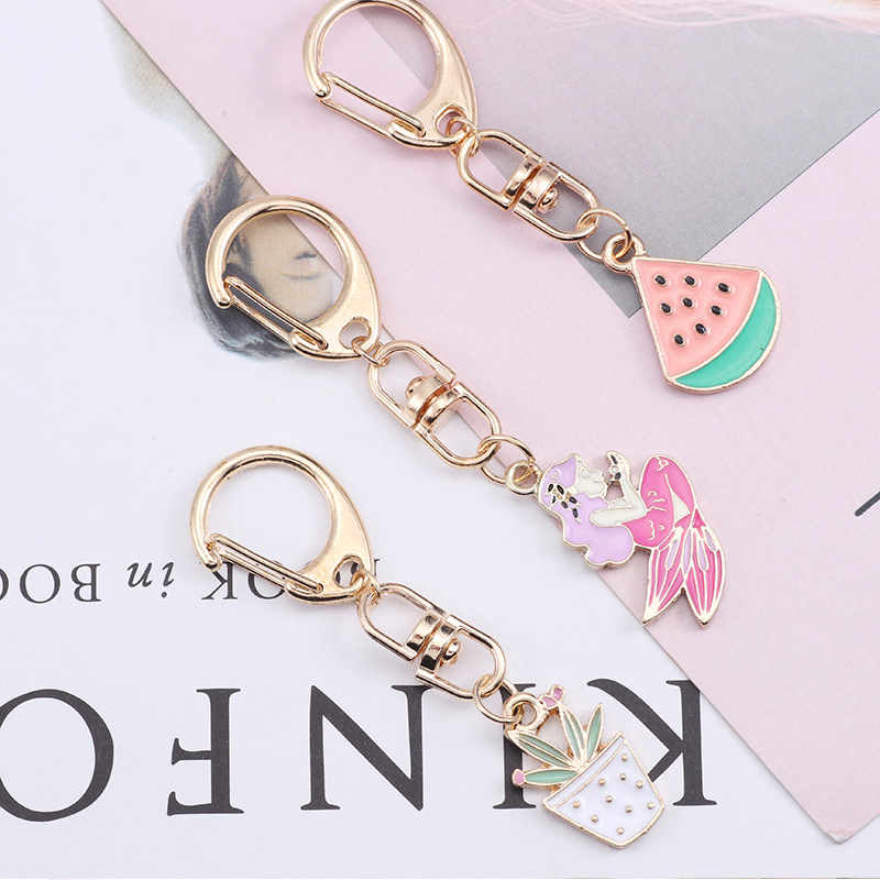 Mermaid Key Chain Ornaments 2inches Wide ODM Available Diamond