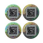 Custom Waterproof QR Code Security Labels Die Cut Roll Scanning Product Label