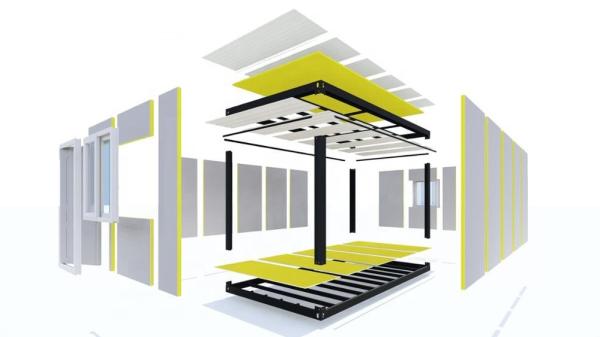 Quality Security Office Container House , Detachable Fabricated Modular Container House for sale