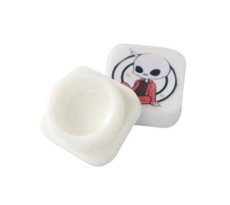 Quality 5mL Cube White Glass Concentrate Container Jar with Child Resistant Cap for sale
