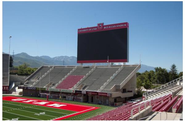 Quality P8 stadium perimeter led display / led scoreboard display  magnesium alloy cabinet 960*960mm for sale