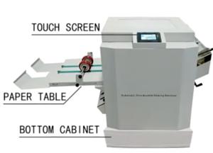 China Computerized Booklet Paper Folding Binding Machine Saddle Flat Stitch Binding Machine on sale
