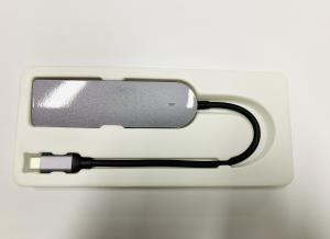 ABS Material Gray USB Type C Adapter Hub To USB3.0 PD Office Home Application