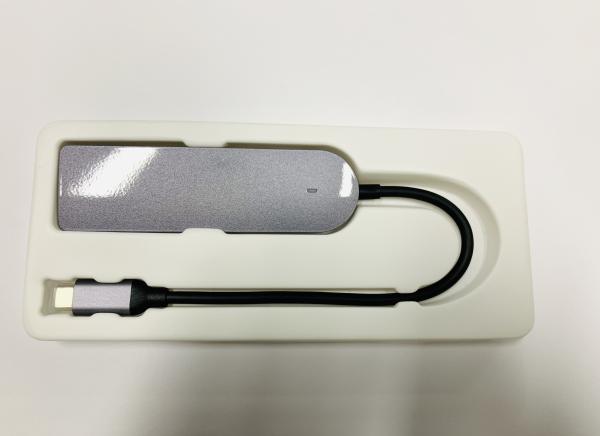 Quality ABS Material Gray USB Type C Adapter Hub To USB3.0 PD Office Home Application for sale