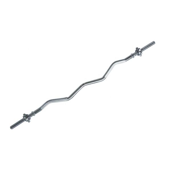 Quality 120cm Weight Lifting Bars 50kg Super Curl Dumbbell Barbell Bar for sale