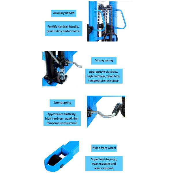 Manual Forklift Stacker Pallet Jack 1ton 2ton Hand Stacker Price