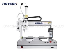 Buy cheap Double Platform 4 Axis Desktop Glue Dispensing Machine Stepper Motor 300mm/s product