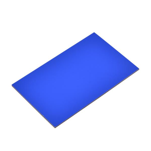 Quality Telecom Blue PE Aluminum Composite Panel 4X8 Shockproof Brush Surface for sale