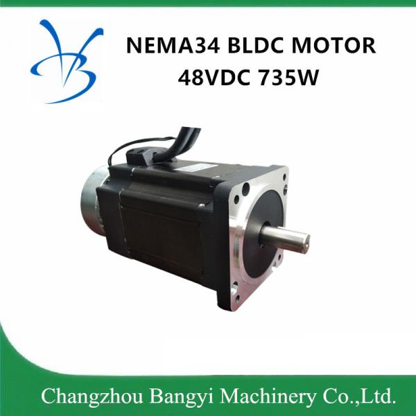 Quality NEMA34 86bl 48VDC 735W 2nm high speed Brushless DC Motor with Brake for sale
