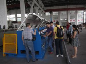 China Straight Line Continuous Wire Rod Drawing Machine , Ironed Cast Copper Wire Making Machine on sale