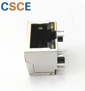 HR911105A 1*1 100-Base Magnetic RJ45 Jack With Shielded Tab Down Latch