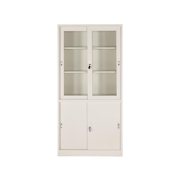 Corrosion Resistant Hygienic Two Glass Door Filing Cabinet