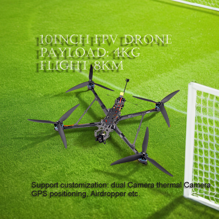 XL10 V6 6S 10-inch FPV Drone with Insta360 X3 Camera Power ESC Type Load 2.5-4kg Flight Distance 5km"