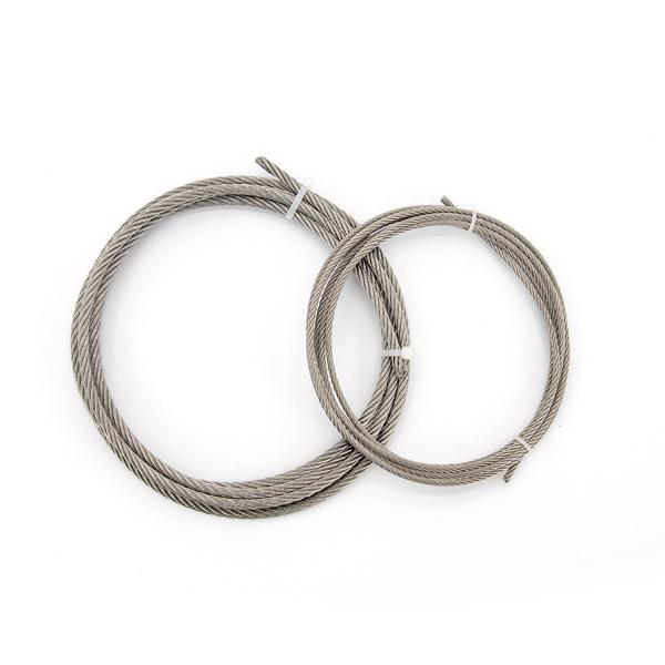 8*19W+IWR 8mm - 32mm Ss Wire Rope Silver For Sluice Gate Smooth Operation