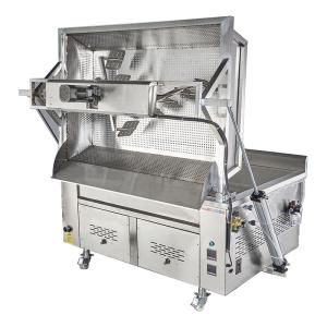 Buy cheap Small Size Automatic Frying Machine Discharging For Food Used product