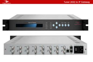China Digital TV Headend FTA 16 DVB-S2 to IP Gateway Tuners to IP Multiplexer on sale