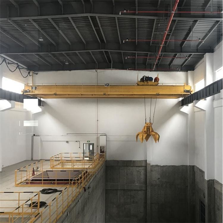 5 ton garbage grab bridge crane, garbage crane, double beam truss, grab crane, double beam crane, garbage incineration p