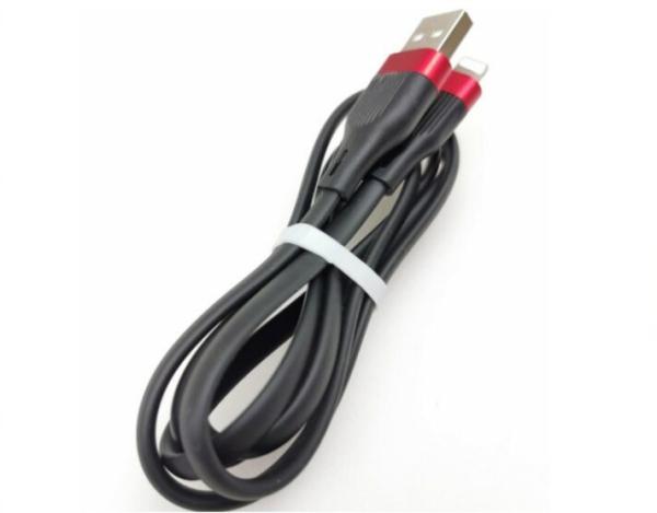 Quality Black Silicone iPhone USB Data Cable USB Charging Cable For Computer, Mobile Phone, Car, Tablet, Power Bank for sale