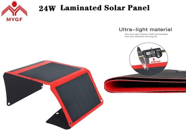 Quality Camping Laminated Solar Panel 24 W Multi Usage For Low Power Applications for sale