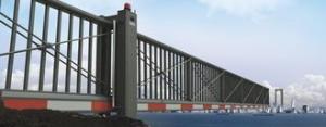 China Trackless Aluminium Alloy Cantilever Sliding Gates , Entrance cantilever electric gates on sale