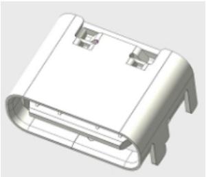 China Short Type USB Connectors 16 Pins Type C Female Connector 4 Feet Insert on sale