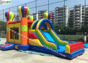Buy cheap 4 in 1 Rainbow Commercial Inflatable Bounce Houses Jump N Slide Bouncer product