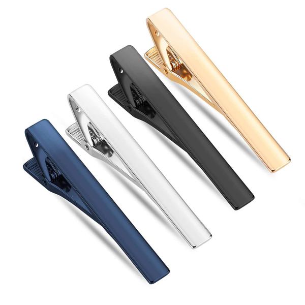 Custom Mens Engraved Tie Clips Logo Stainless Steel Necktie Clip