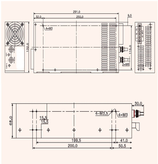Single Output power supply 960W 48V 20A S-1000-48